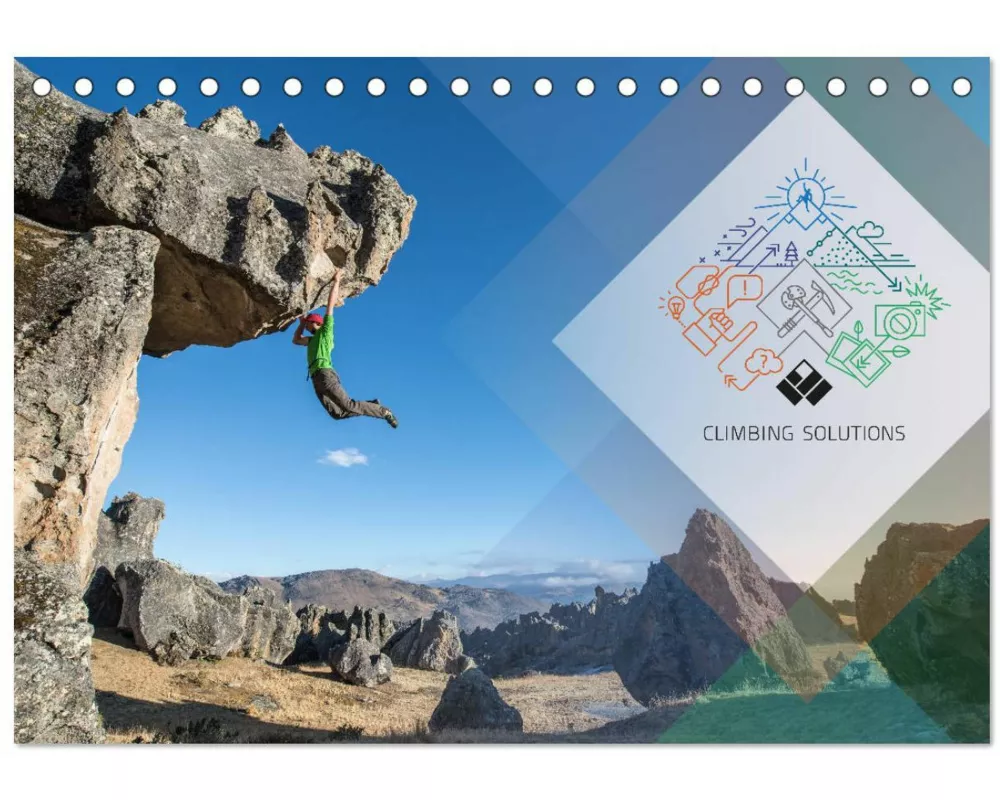 Climbing Solutions - Bergsport weltweit (Tischkalender 2026 DIN A5 quer), CALVENDO Monatskalender