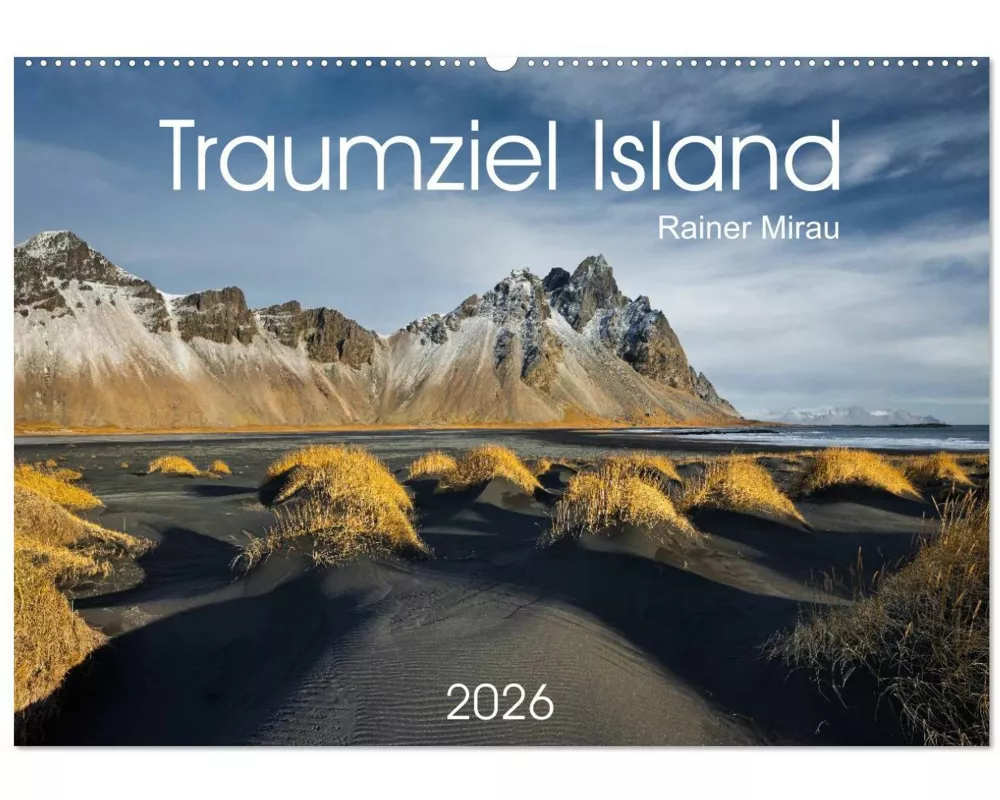 Traumziel Island 2026 (Wandkalender 2026 DIN A2 quer), CALVENDO Monatskalender