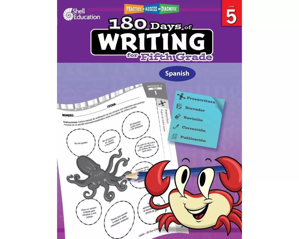 180 Days of Writing for Fifth Grade (Spanish)