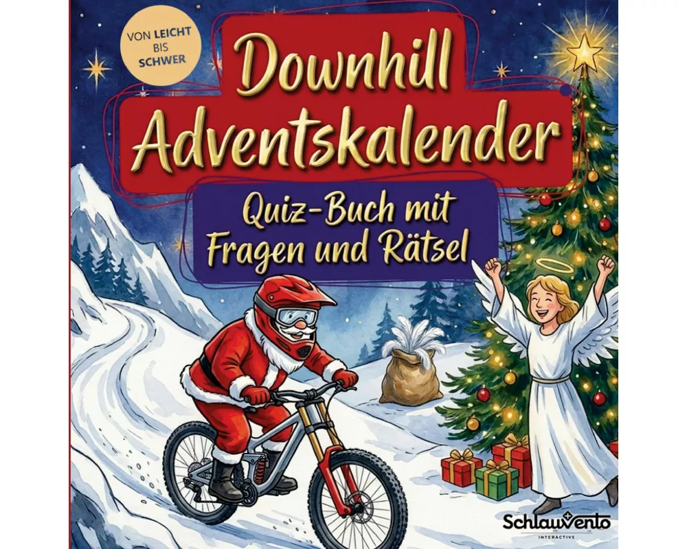 Downhill-Adventskalender: Quiz-Buch mit Fragen und Rätsel