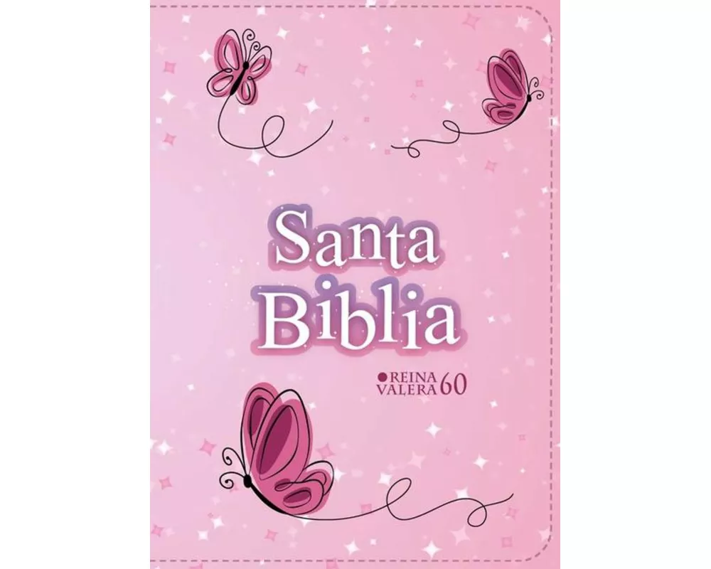 Biblia Rvr 1960 Compacta Símil Piel Juvenil Mariposa Rosada (Bible Rvr 1960 Compact Size Leatherlike Youth Pink Butterfly (Spanish Edition)