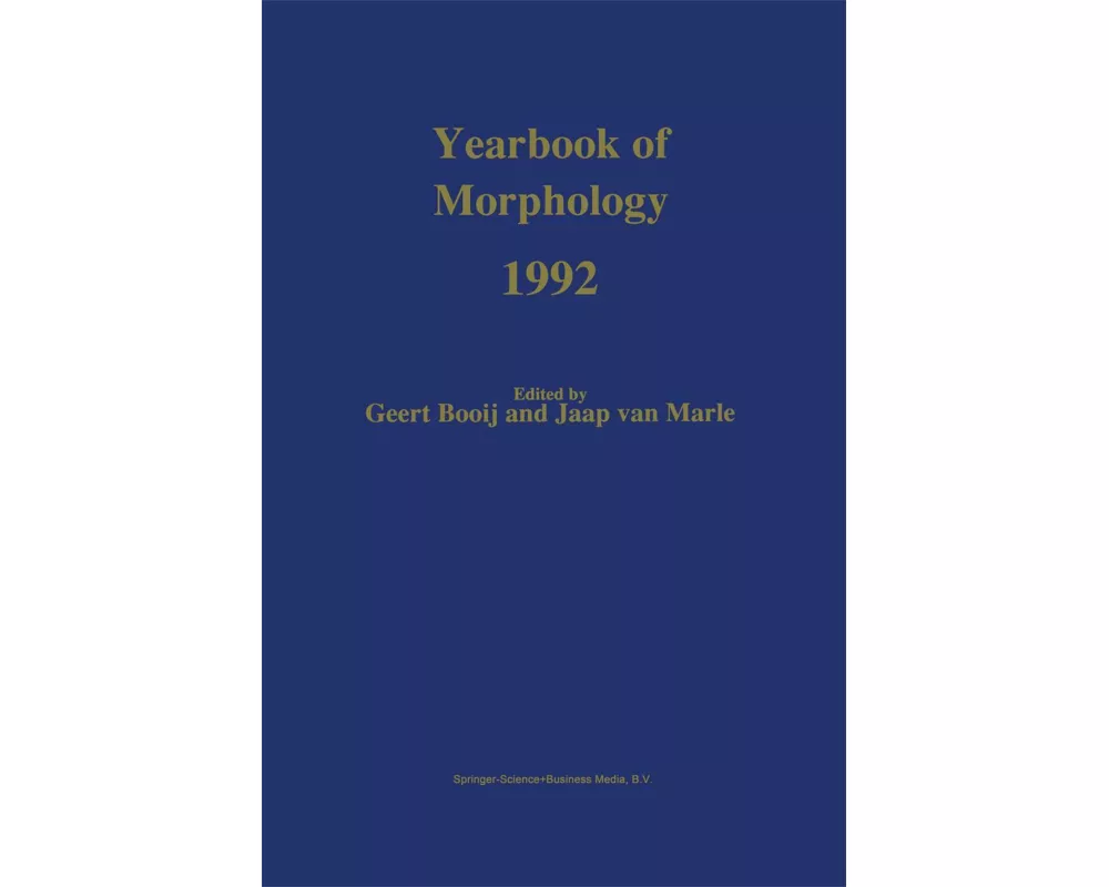 Yearbook of Morphology 1992