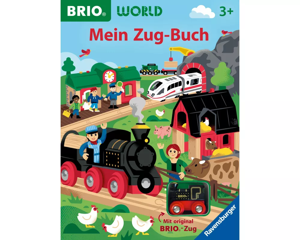 BRIO World: Mein Zug-Buch - Großes Vorlese-Spielbuch mit original BRIO-Zug und Gleisspuren auf jeder Seite