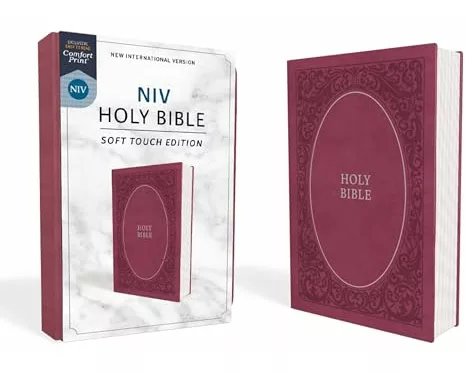 NIV, Holy Bible, Soft Touch Edition, Leathersoft, Pink, Comfort Print
