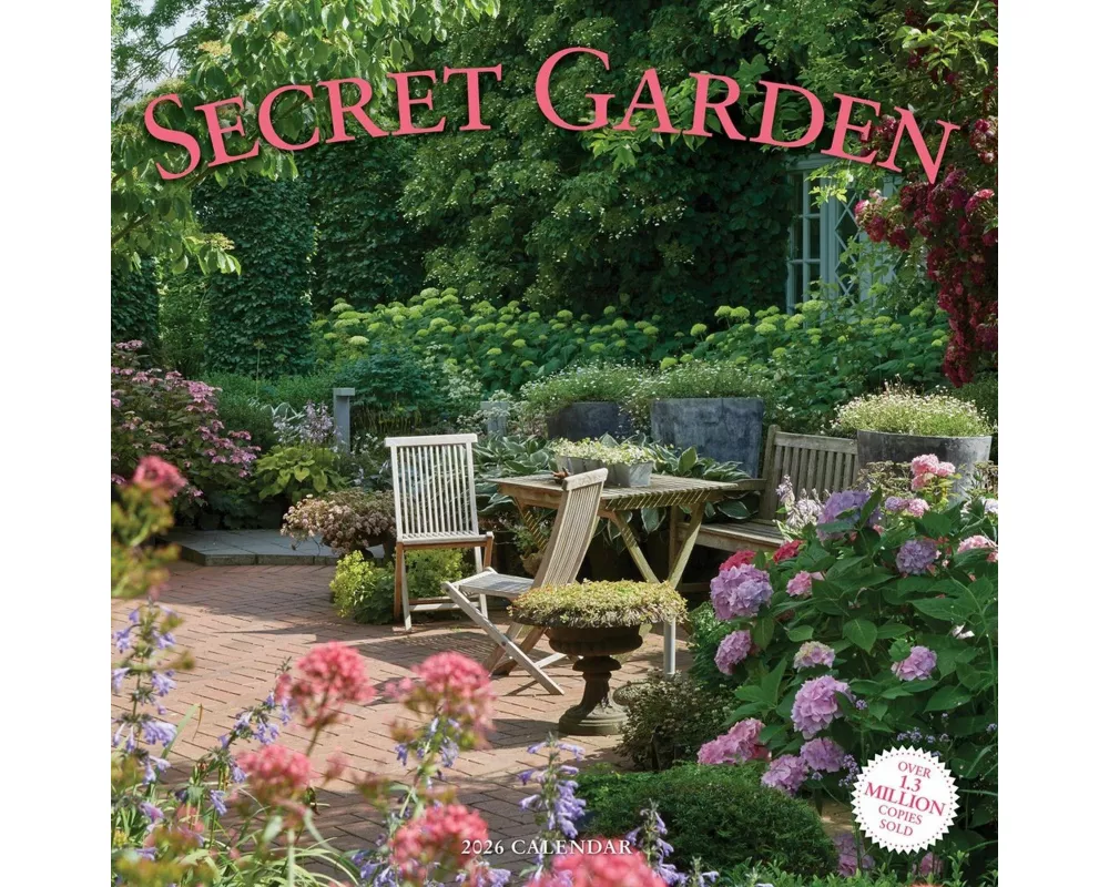Secret Garden Wall Calendar 2026