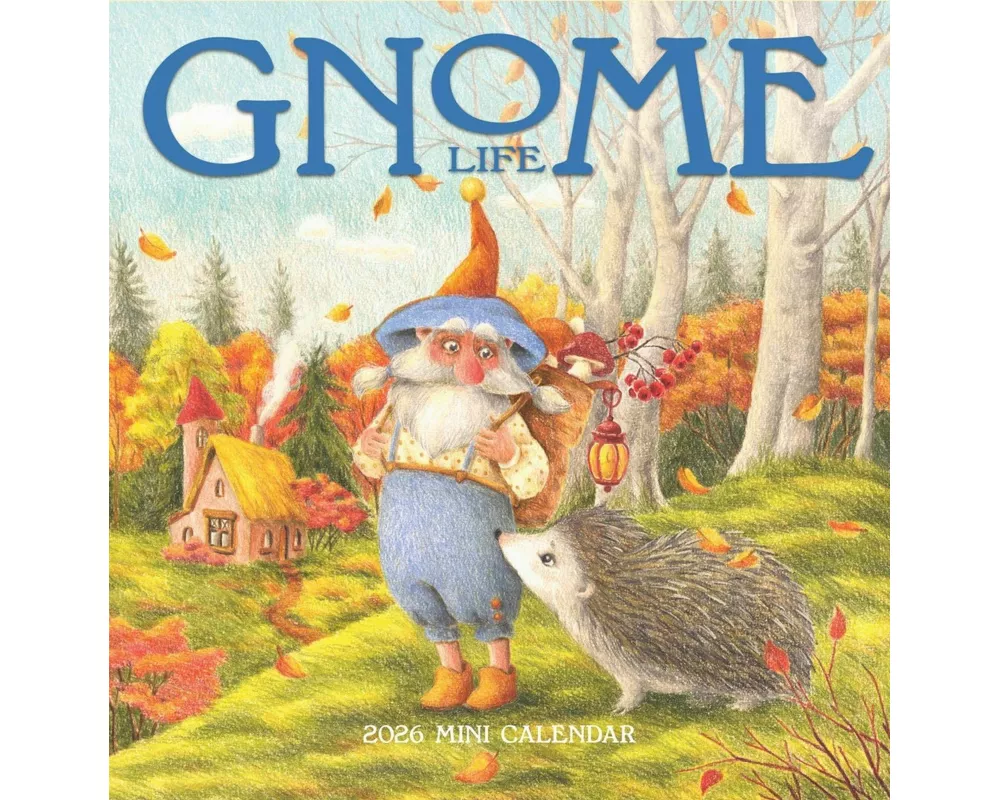 Gnome Life Mini Wall Calendar 2026