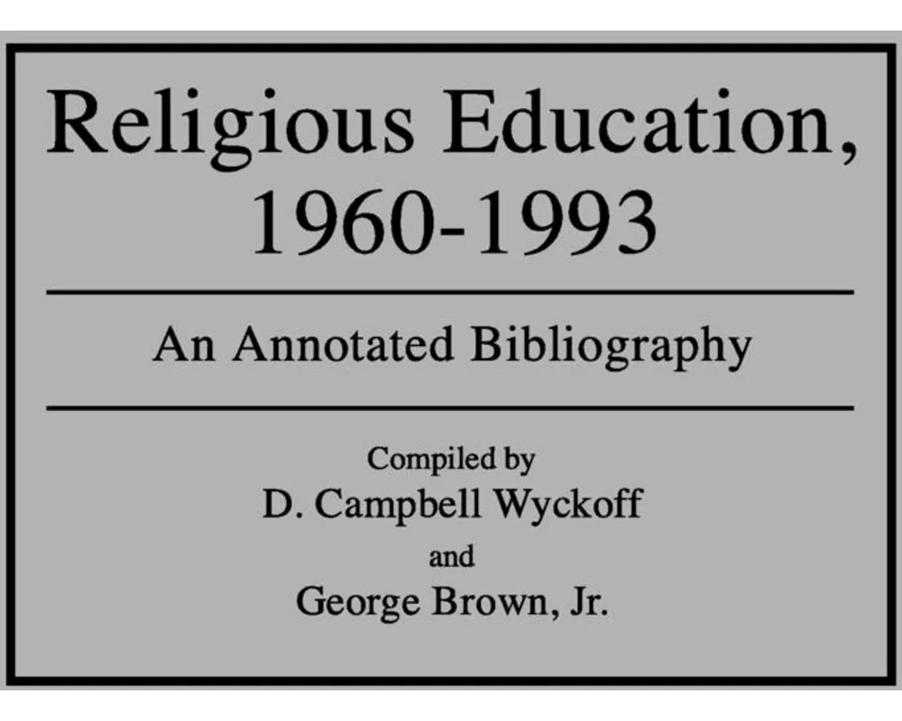 Religious Education, 1960-1993