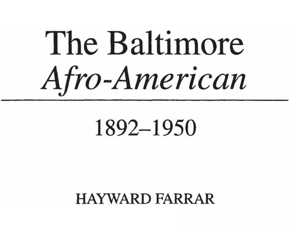 The Baltimore Afro-American