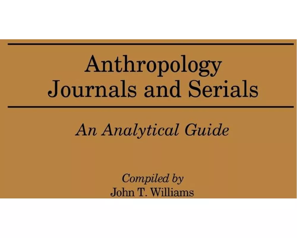 Anthropology Journals and Serials