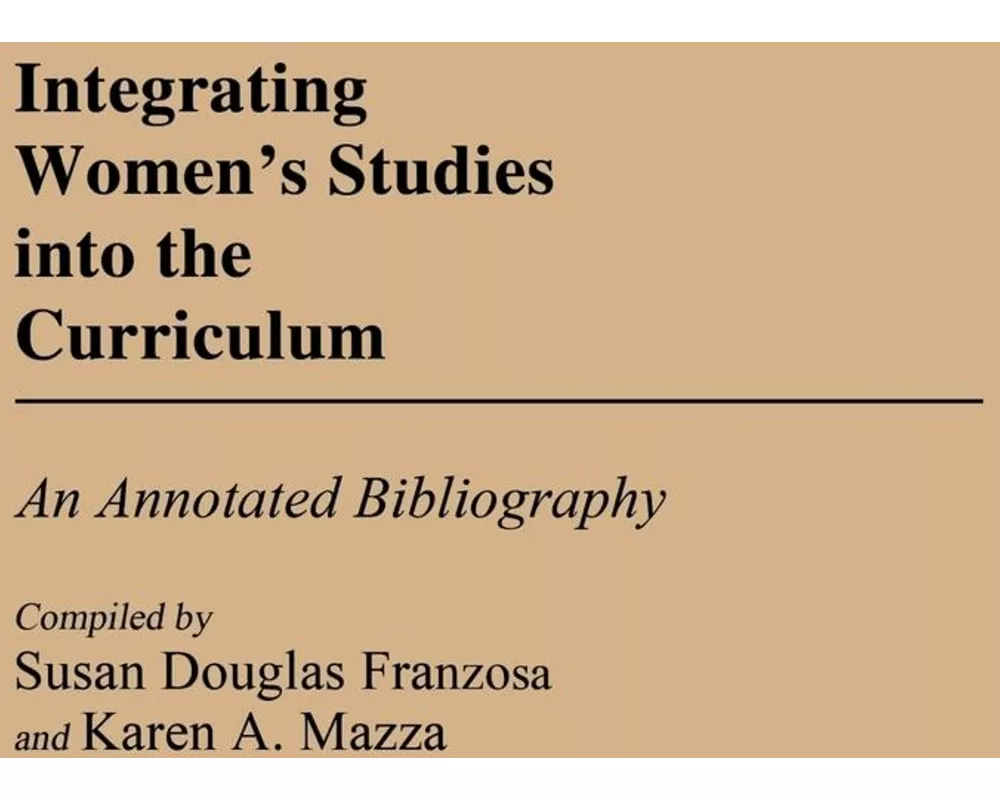Integrating Women's Studies into the Curriculum
