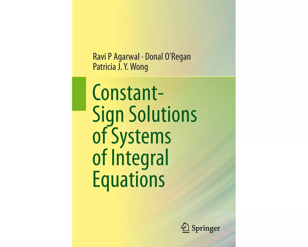 Constant-Sign Solutions of Systems of Integral Equations
