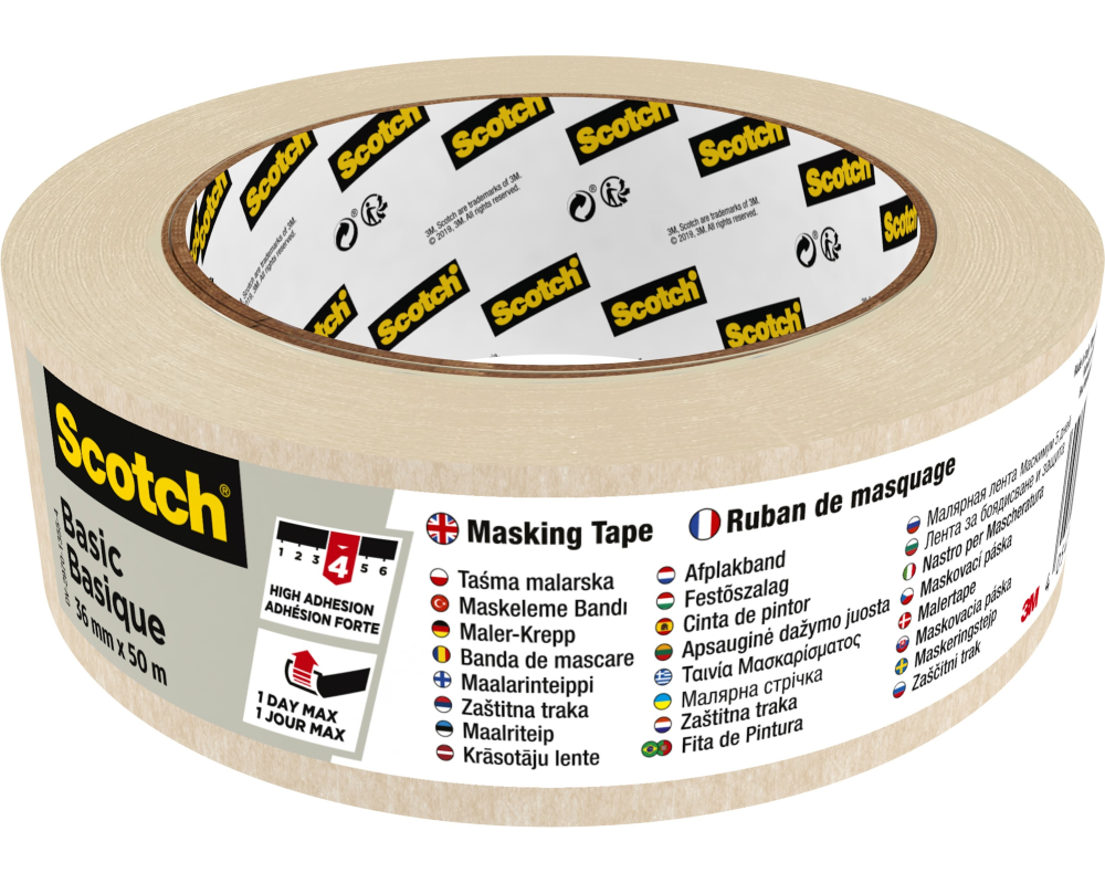 SCOTCH Abdeckband Basic 36mmx50m BASIC3650 beige