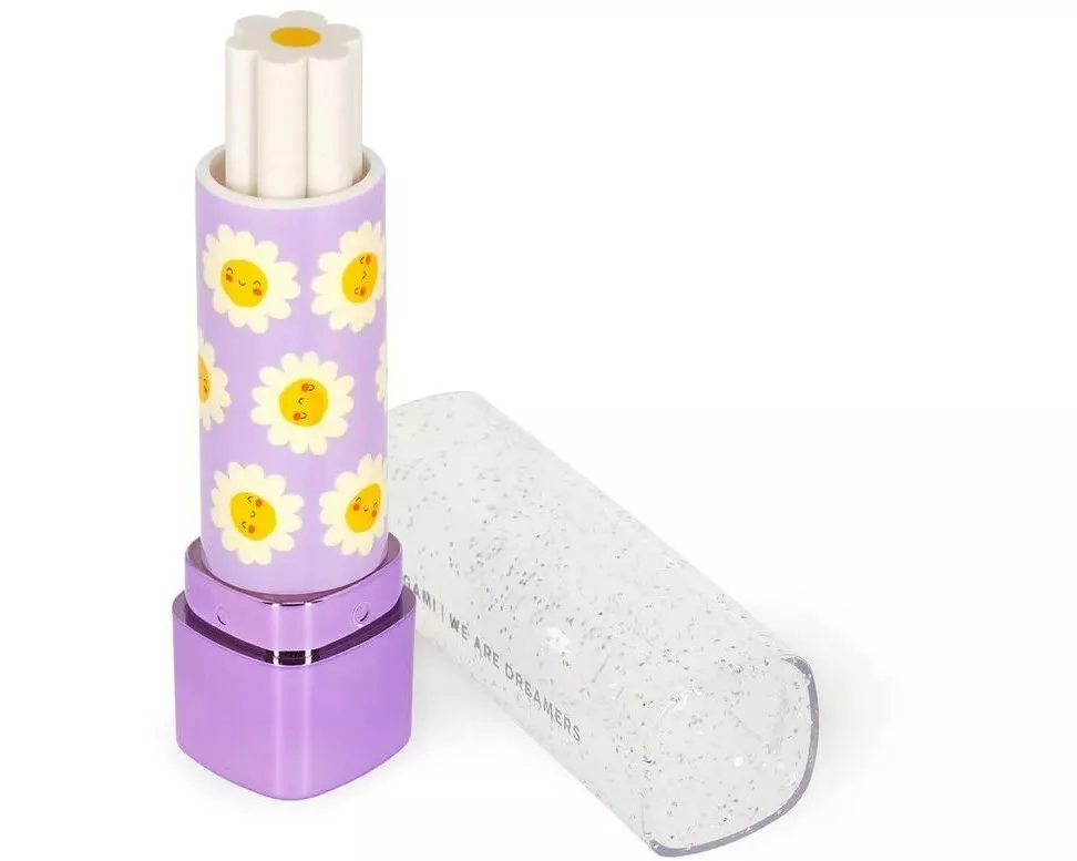 Legami Radiergummi Lippenstift Daisy Mehrfarbig