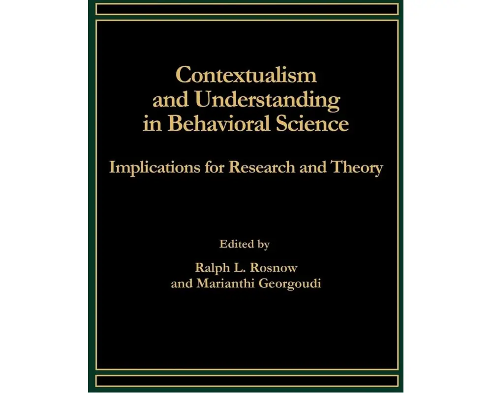 Contextualism and Understanding in Behavioral Science