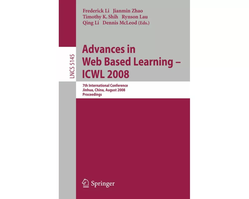 Advances in Web Based Learning - ICWL 2008