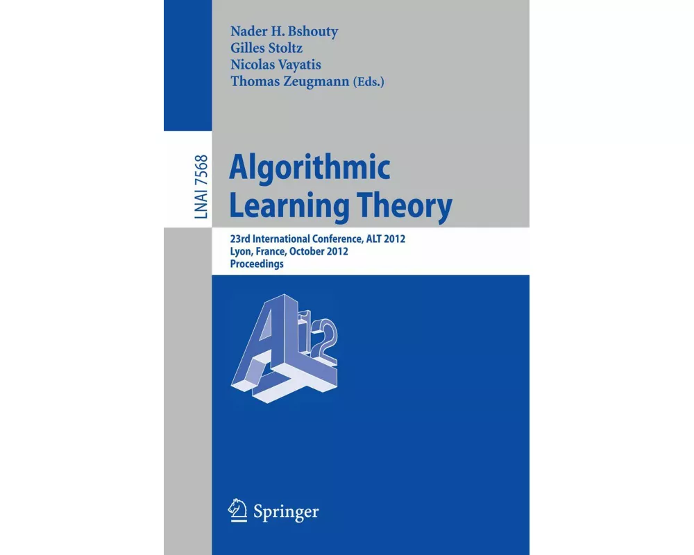 Algorithmic Learning Theory