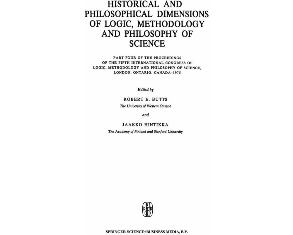 Historical and Philosophical Dimensions of Logic, Methodology and Philosophy of Science