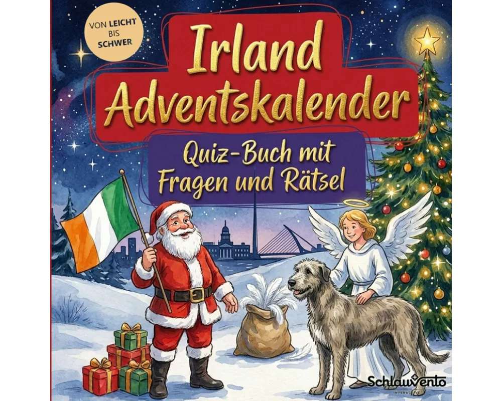 Irland-Adventskalender: Quiz-Buch mit Fragen und Rätsel