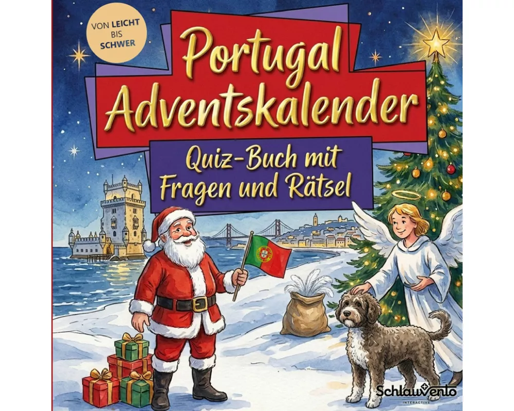 Portugal-Adventskalender: Quiz-Buch mit Fragen und Rätsel