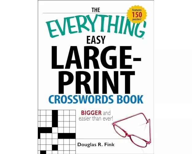 The Everything Easy Large-Print Crosswords Book