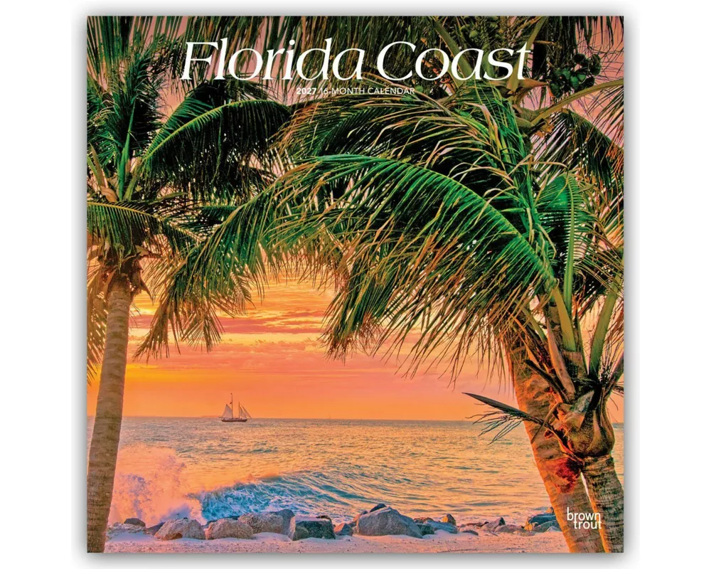 Florida Coast - Florida Küste 2027 - 16-Monatskalender