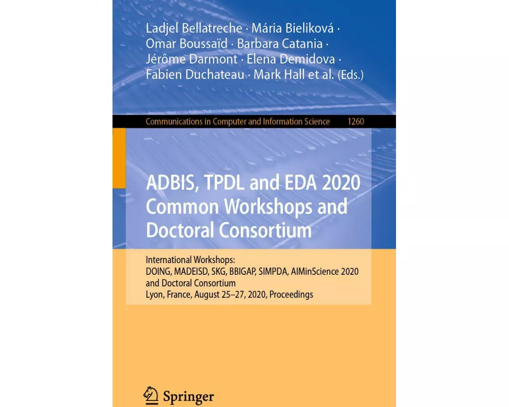 ADBIS, TPDL and EDA 2020 Common Workshops and Doctoral Consortium