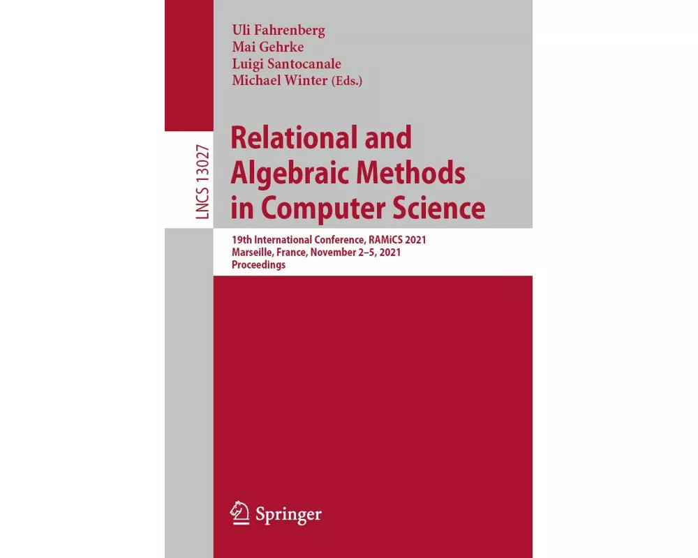 Relational and Algebraic Methods in Computer Science