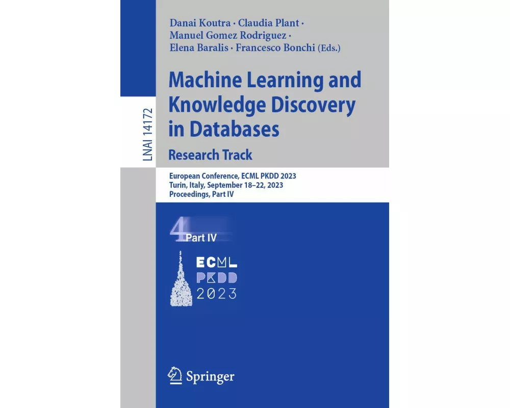 Machine Learning and Knowledge Discovery in Databases: Research Track