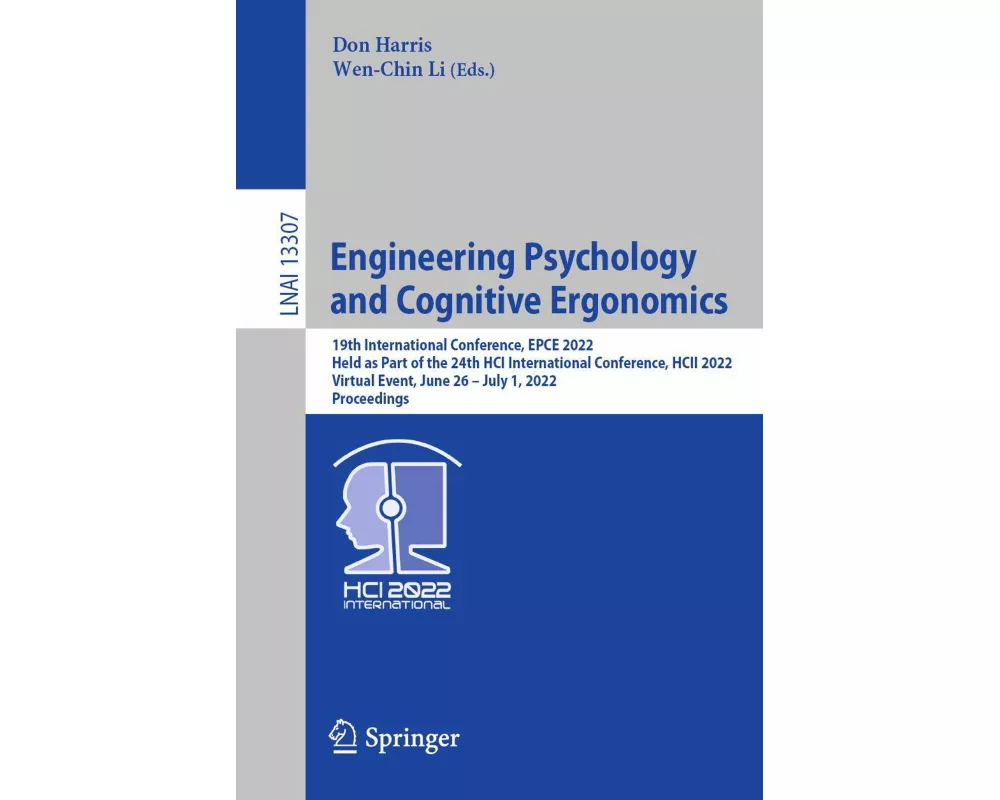 Engineering Psychology and Cognitive Ergonomics