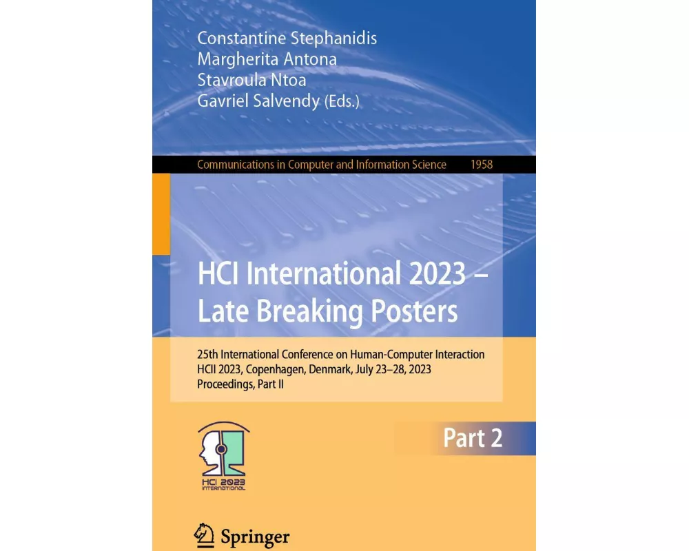 HCI International 2023 - Late Breaking Posters
