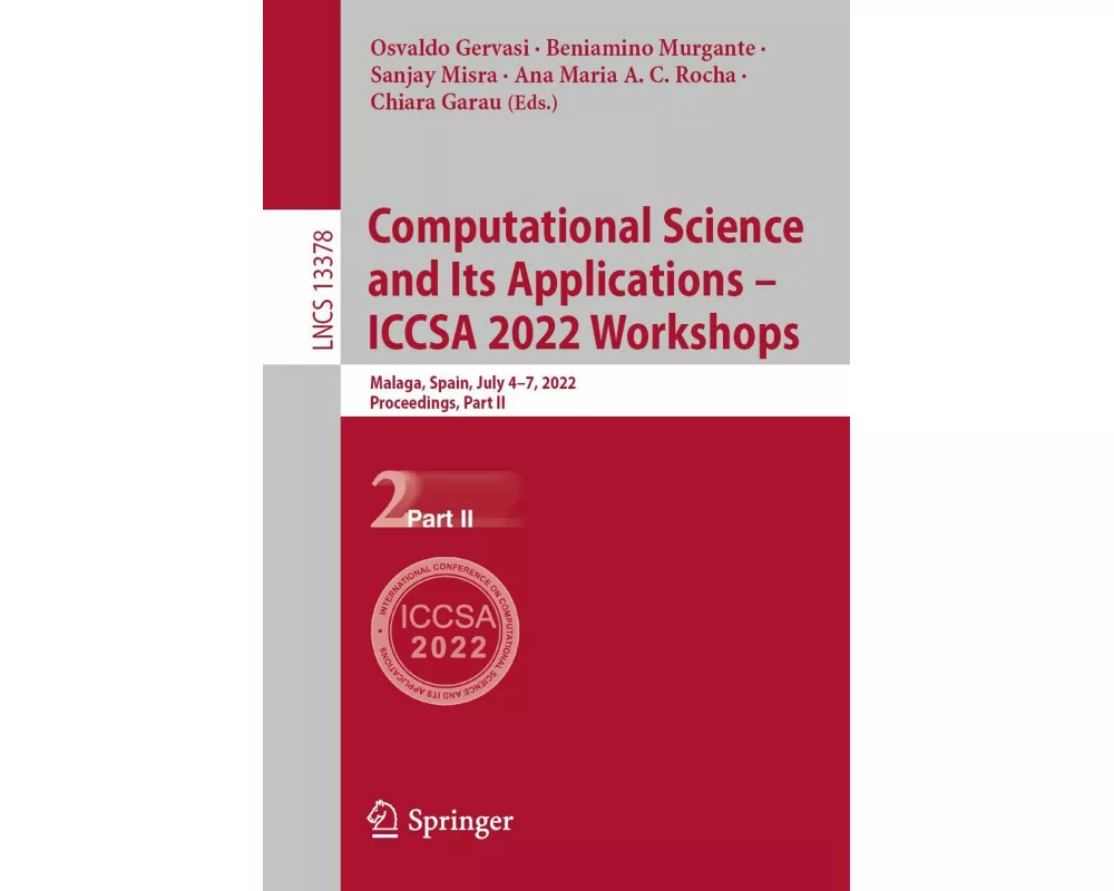 Computational Science and Its Applications - ICCSA 2022 Workshops