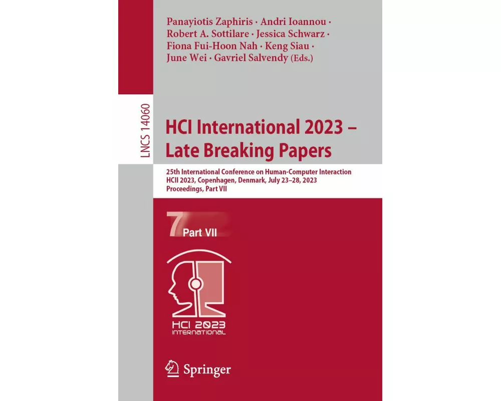 HCI International 2023 - Late Breaking Papers