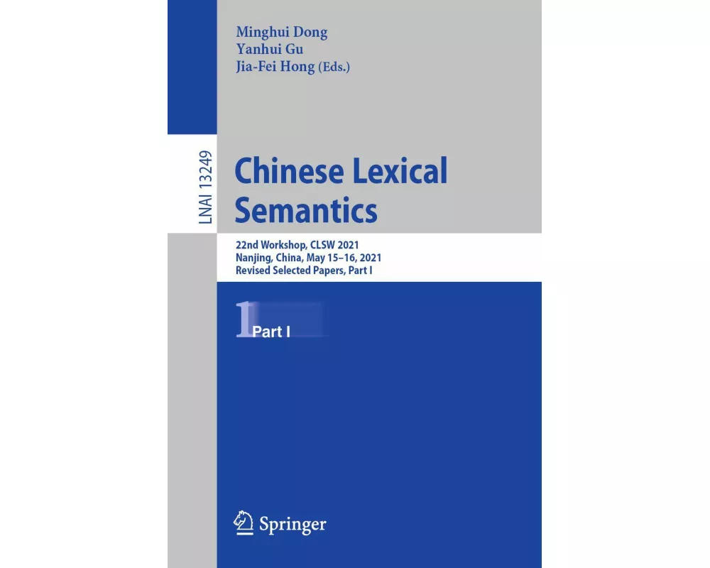 Chinese Lexical Semantics