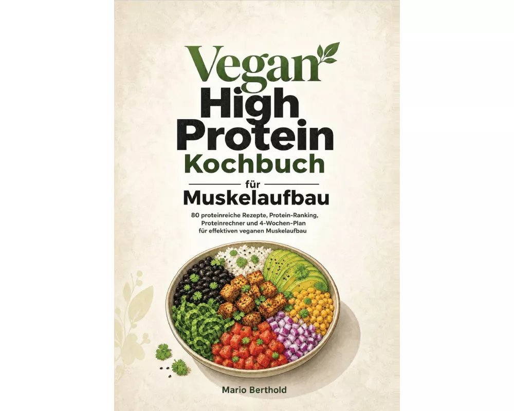 Vegan High Protein Kochbuch für Muskelaufbau