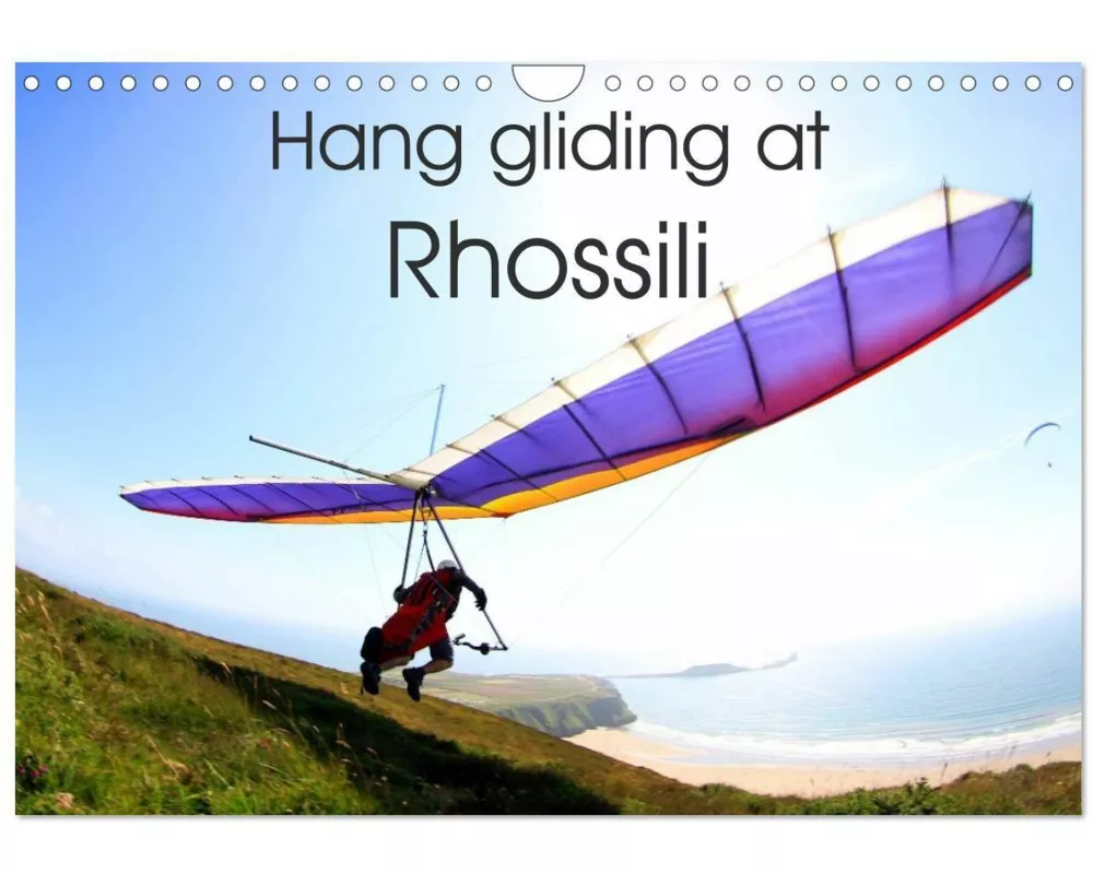 Hang gliding at Rhossili (Wall Calendar 2027 DIN A4 landscape), CALVENDO 12 Month Wall Calendar