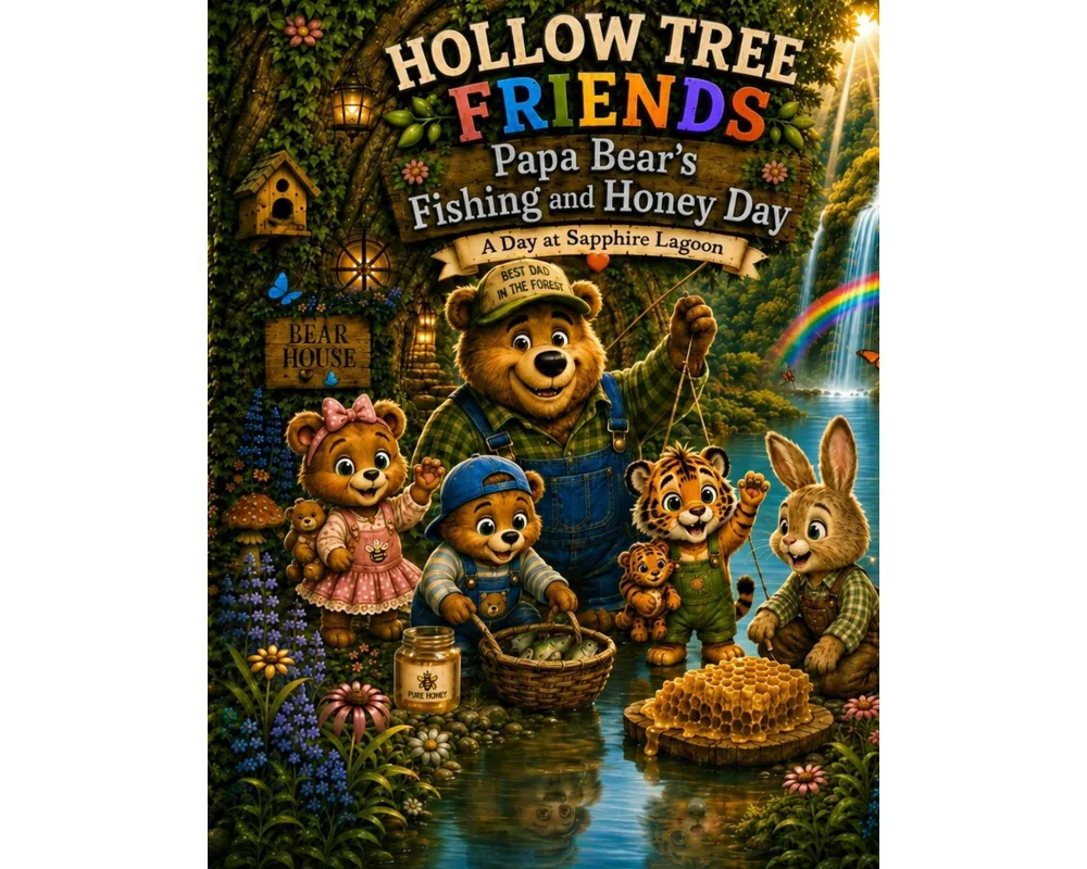Hollow Tree Friends - Papa Bear's Fishing & Honey Day