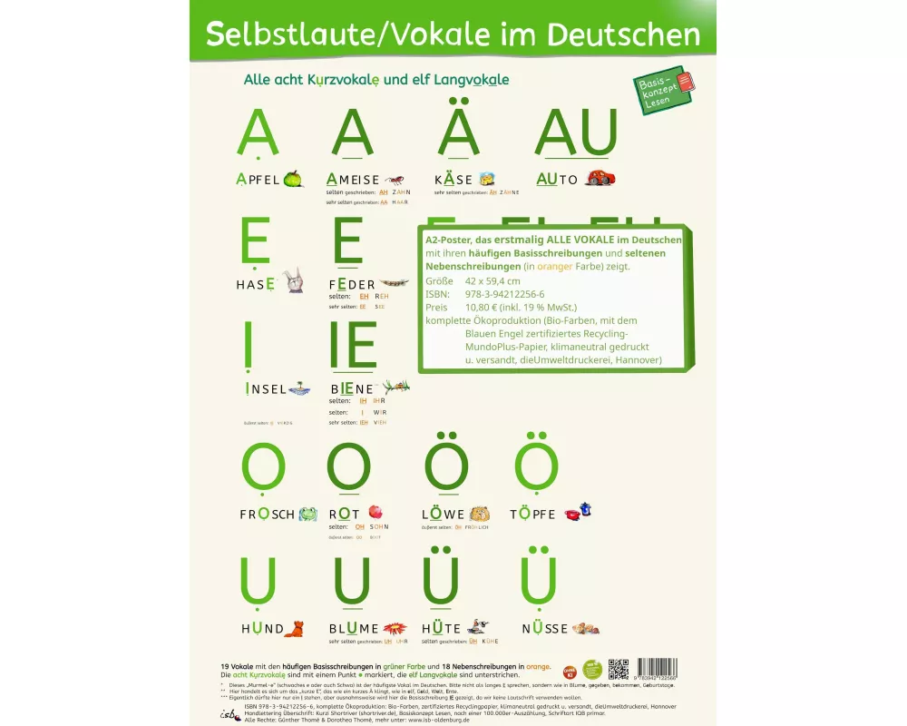 Selbstlaute/Vokale im Deutschen
