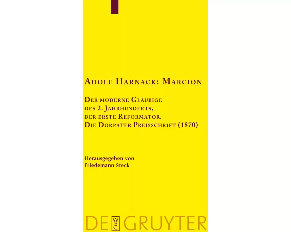 Adolf Harnack: Marcion