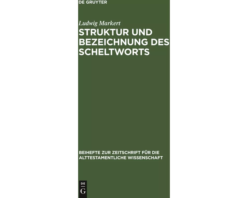 Struktur und Bezeichnung des Scheltworts