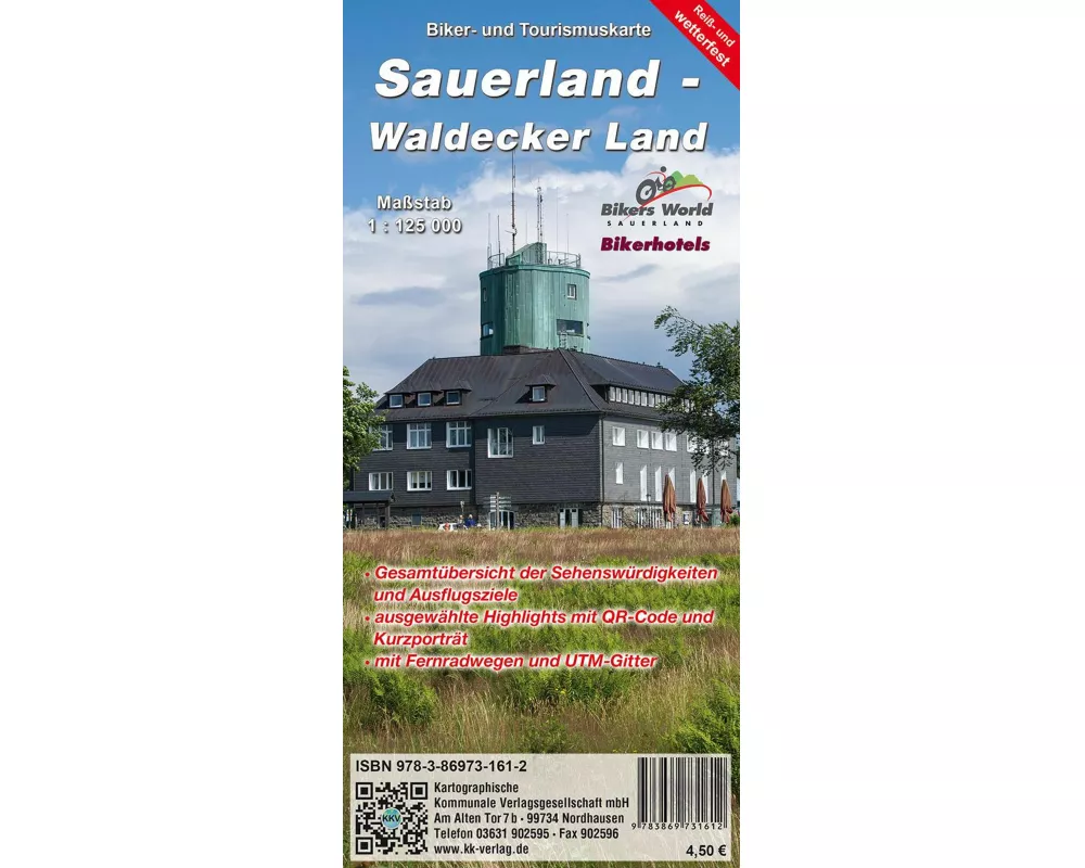 Sauerland - Waldecker Land 1:125 000