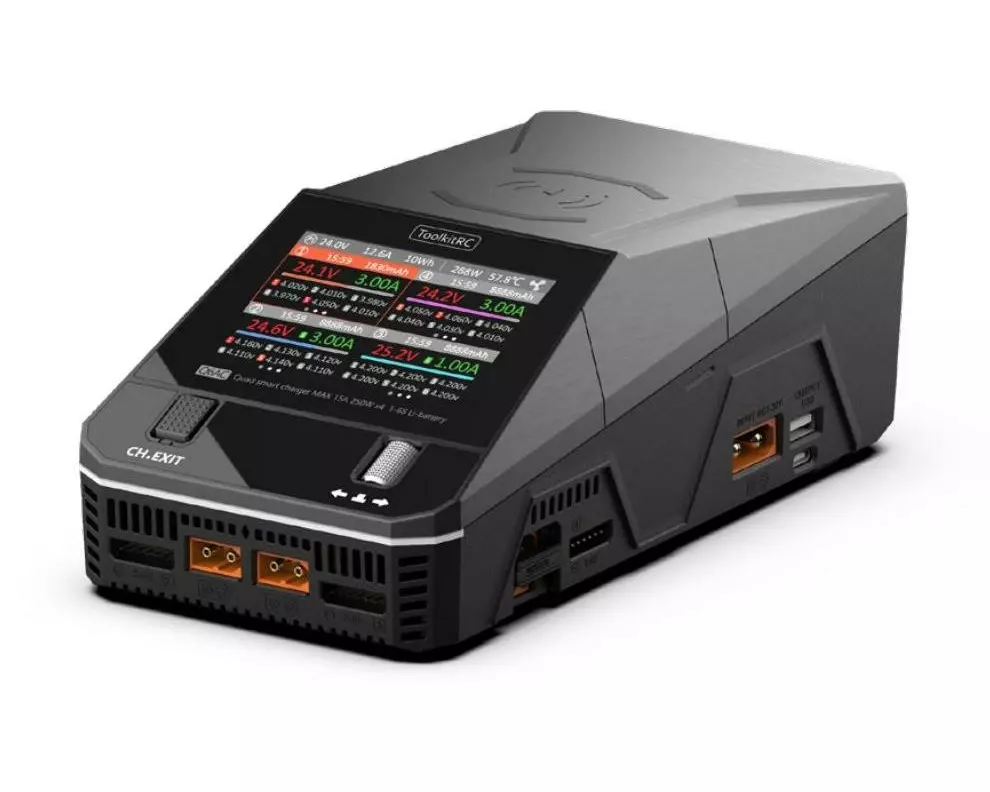 ToolkitRC Quad-Ladegerät Q6AC 1-6S, 400W