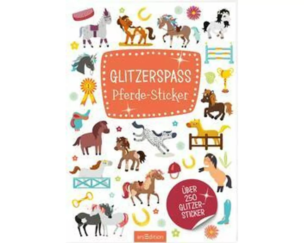 Glitzerspaß – Pferde-Sticker
