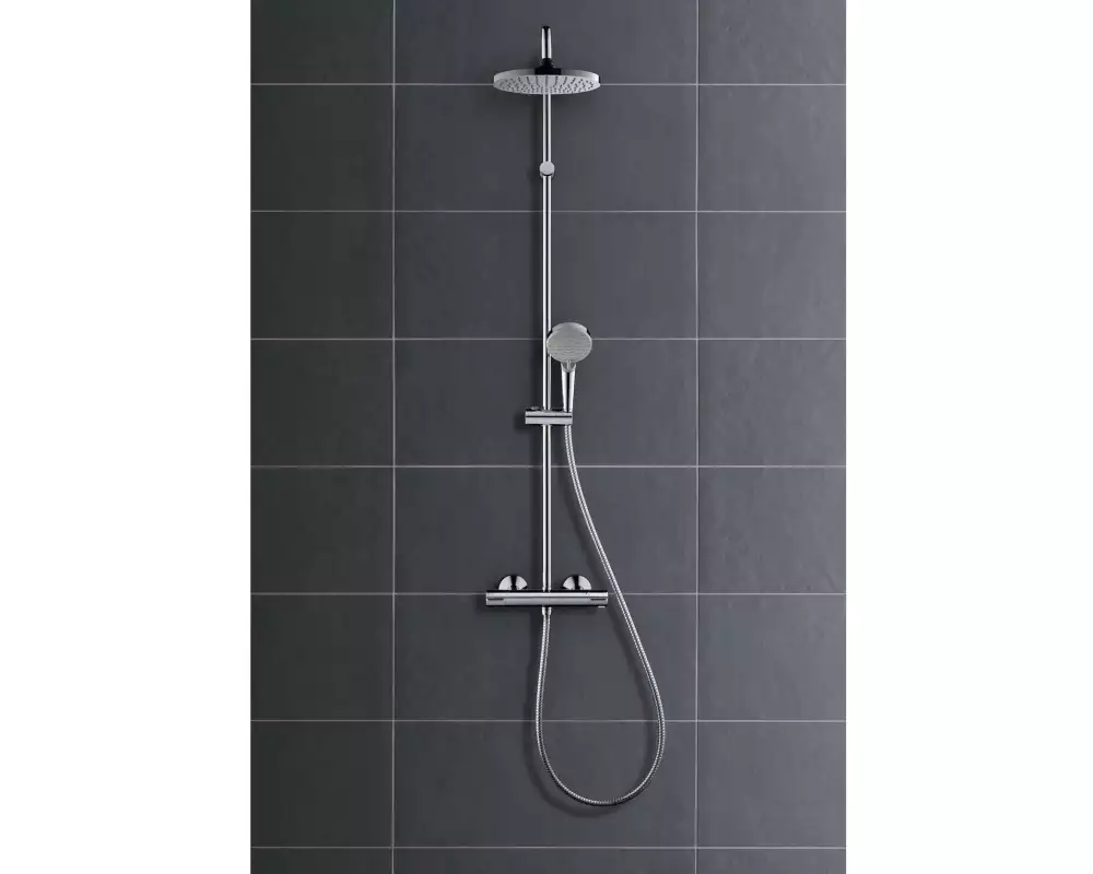 hansgrohe Duschsystem Vernis Blend 200 mit Thermostat Chrom