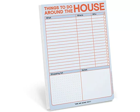 Things to Do Around the House Notepad with Magnet (Pastel Edition)