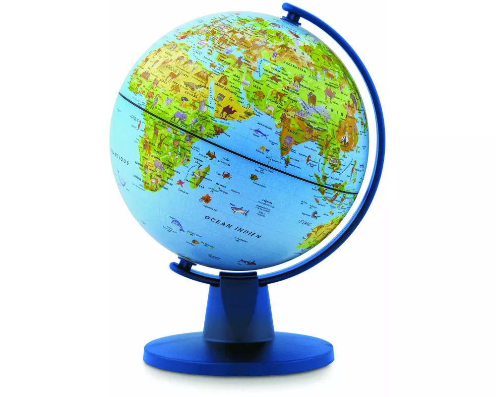 SFL 16 Beleuchteter Kinder-Miniglobus mit Tierabbildungen