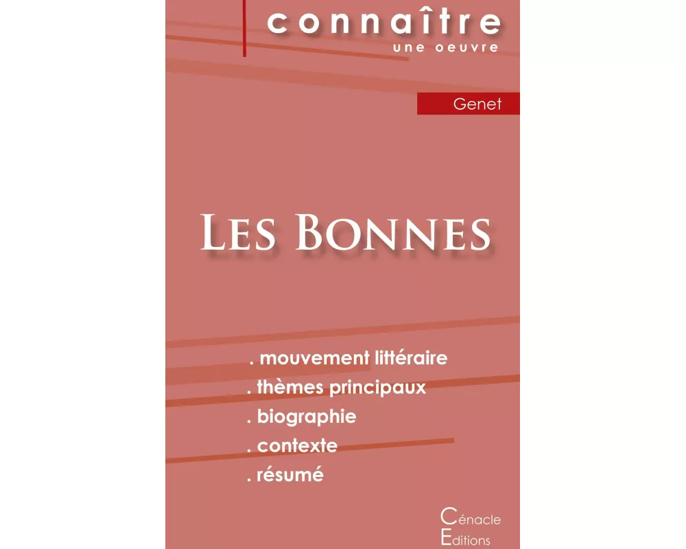 Fiche de lecture Les Bonnes de Jean Genet (analyse littéraire de référence et résumé complet)