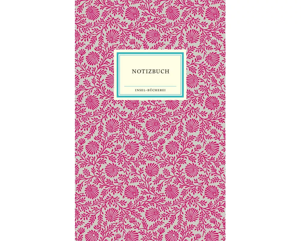 Notizbuch Insel-Bücherei »Blumendekor magenta«