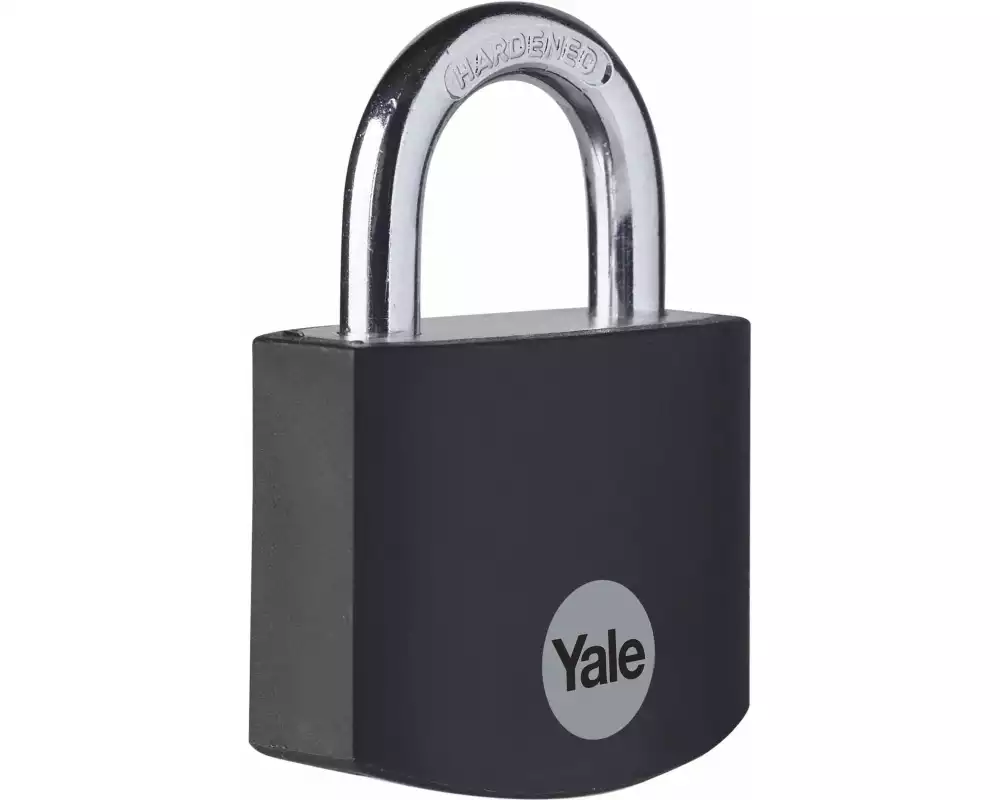 Yale Vorhängeschloss YE3B 38/19 Schwarz Aluminium/Stahl