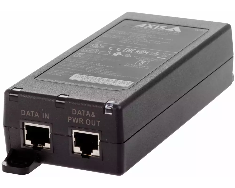 Axis PoE+ Injector 30 W Midspan AC/DC 24 V AC und 10-28 V DC