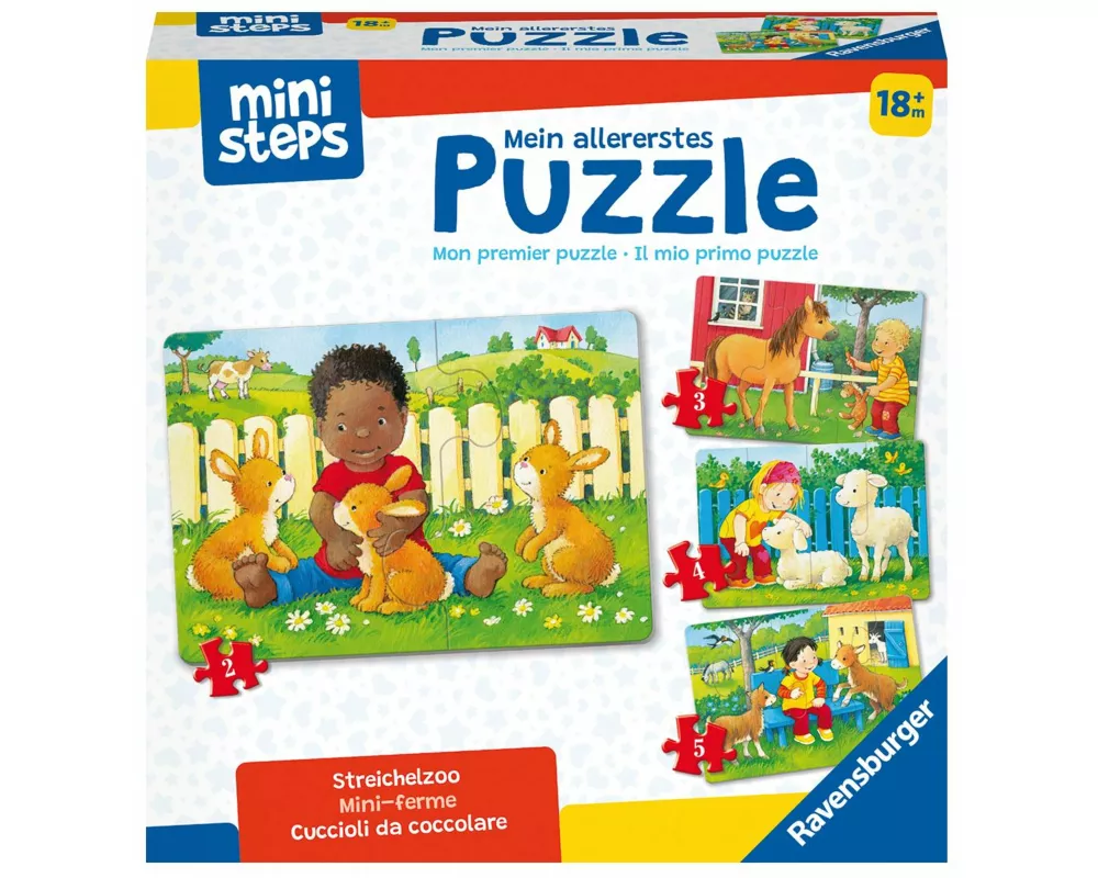 ministeps Mein allererstes Puzzle: Streichelzoo - ab 18 Monate